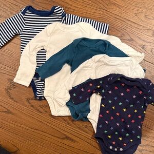 Assorted Newborn Long Sleeved Onesies